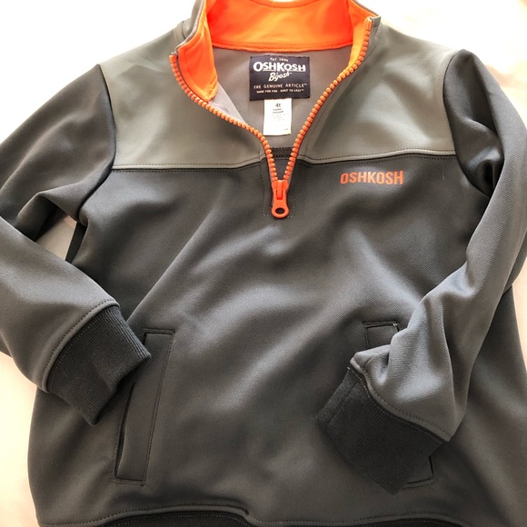 Oshkosh Boys gray pullover, size 4t - Picture 3 of 4